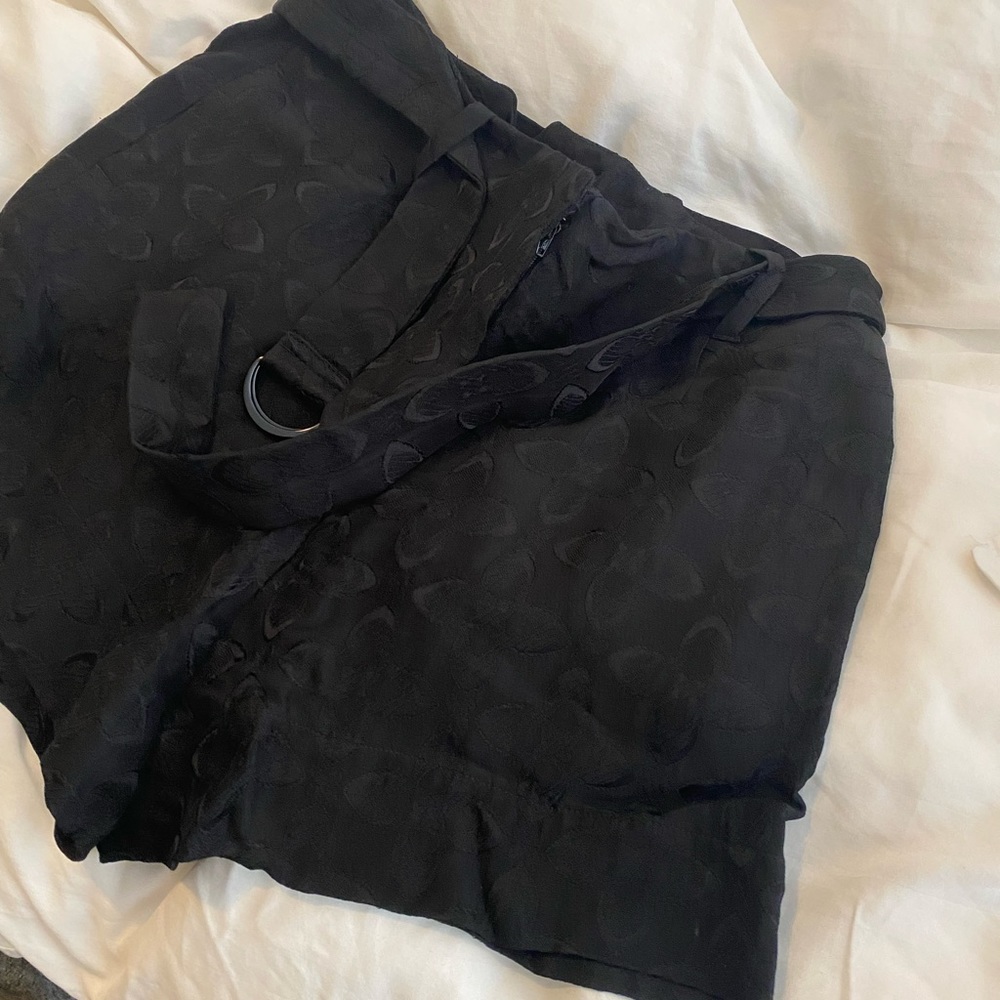 SANDRO high rise shorts with belt - worn 4 times
